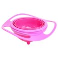 thumbnail image 4 of Gyro Bowl Practical Design Children Balanced Smooth Novelty Food-grade PP Tools Anti-splash Feeding Dishes Baby Tableware Funny Gift Red, 4 of 8