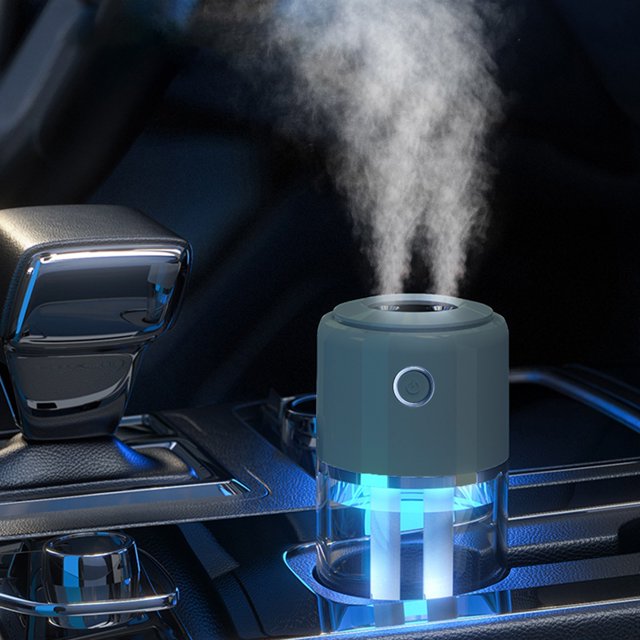 Danhjin Double Spray Humidifier Portable Humidifiers For Bedroom, Cool Mist Humidifiers For Home Baby Nursery & Plants, Quiet Top Humidifier Lasts Up To6 Hours, Auto Shut-Off