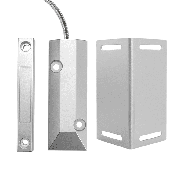 Capteur d'Alarme Filaire Robuste pour Porte de Garage, Contact Magnétique, Commutateur, NC avec Support Ajustable