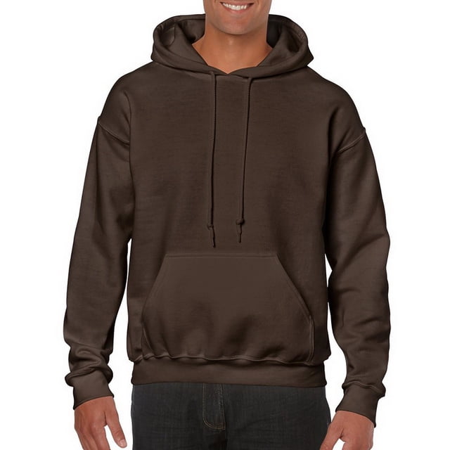 Gildan 18500 7.75oz 50/50 Sweat à Capuche - Chocolat Foncé - L