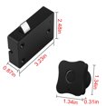 thumbnail image 3 of COFEST Fingerprint Cabinet Lock， Smart Biometric Cabinet Lock， Home & Office Hidden File Cabinet Locks， USB Rechargeable Keyless Furniture Drawer Lock Black, 3 of 6