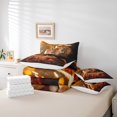 thumbnail image 4 of YST 7Pcs African Lion Bedding Set, Tropical Botanical Comforter & Duvet, Queen Size (7 Count), 4 of 4
