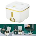 thumbnail image 4 of GUOOL Airtight Rice Storage Container Food Container Bin Perfect for Rice Flour Cereal White S, 4 of 9