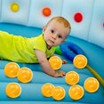thumbnail image 4 of Orange Thick Plastic Inflatable Play Balls For Kids Ball Pit Sensory Toys 100 Pieces, 4 of 7