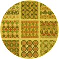 thumbnail image 1 of Ahgly Company Machine Washable Indoor Round Transitional Dark Bisque Brown Area Rugs, 3' Round, 1 of 7