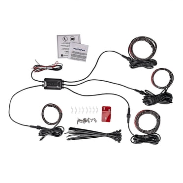 Trousse de bandes lumineuses à DEL arc-en-ciel Floglo de 112 po pour soubassement de voiture d’Alpena