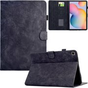 GSFY Case for Samsung Galaxy Tab S6 Lite 10.4, Smart Premium PU Leather Wallet Stand Protective Shell with Stylus Holder Auto Sleep Wake for Samsung Galaxy Tab S6 Lite 10.4 2024/2022/2020, Black
