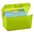 thumbnail image 1 of 1 Pc Index Card Box - Index Card Holder Notecard Box Recipe Card Box Plastic Storage Organizer for Filling Index Cards, Note cards, Flashcards, Recipes and Addresses, 1 of 8