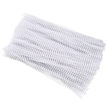 100PCS Plastic Spiral Binding Coils, 4:1 Pitch Binding Spirals For Students And Coworkers 48 40 Sheets Capacity 8mm Diameter