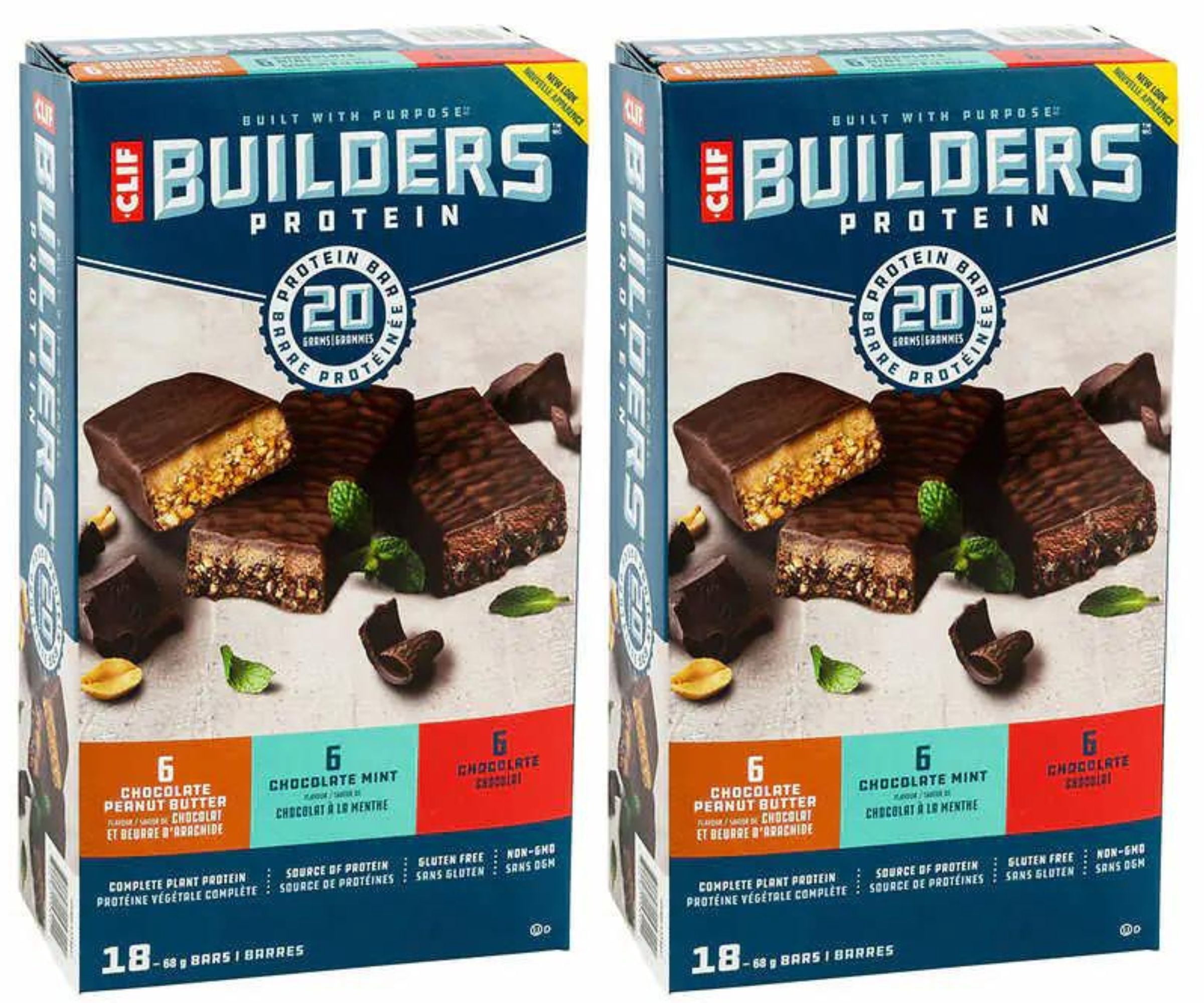 Clif Bar Builders Protein, 18-count (2 PACK)
