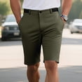 thumbnail image 1 of Mens Shorts, Men's 5" Golf Shorts, Solid Color, Polyester with Pockets for Outdoor Sports, Summer Wear, 1 of 7
