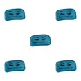 thumbnail image 2 of maskred Durable Eyelash Extension Forehead Pad Microfiber Holder Extension Soft Tray Blue 9 x 19cm 5Set, 2 of 6
