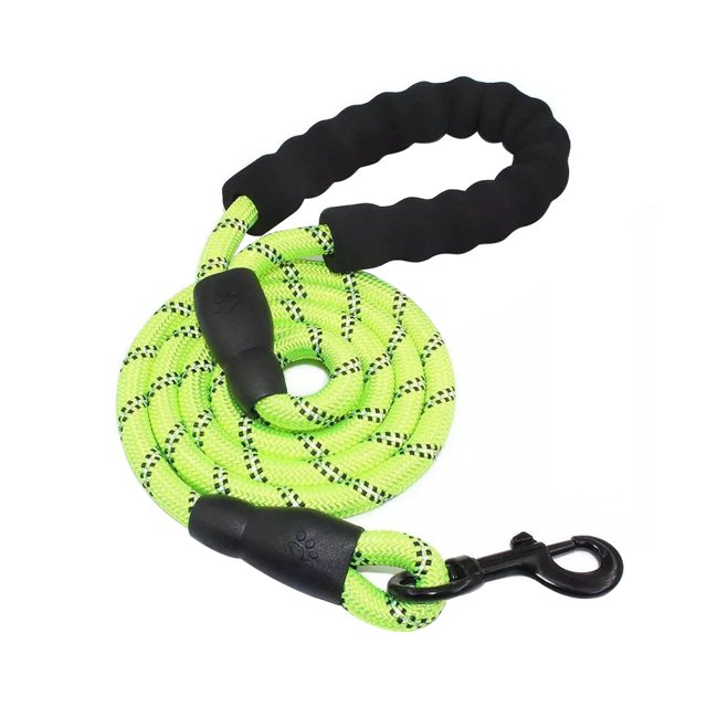 6.5FT Dog Leash with Comfortable Padded Handle and Highly Reflective Threads for Medium and Large Dogs