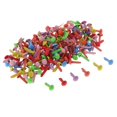 thumbnail image 3 of jifeng 100 Pcs Tête Ronde en Métal Attaches Papier pour Scrapbooking 4.5x8mm Coloré, 3 of 9