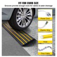 thumbnail image 3 of KFFKFF Ramp for Curbs, Rubber Material with 2.6" Elevation, Robust 33069 lbs Load Bearing Capacity, Threshold Bridge for Loading Dock Garage Sidewalk, Comprehensive Full Ramp Set, 3 of 9