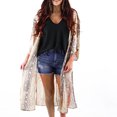 thumbnail image 1 of Nouveaux Hauts pour Femmes 2023 Mode Décontractée Couleur Unie Bouton Imprimé Grande Taille Manches Longues Col Rond Hauts Chemise Manches Longues pour Femmes, 1 of 7