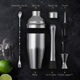thumbnail image 4 of Rongfmy Pro Shaker Martini Shaker Set Drink Mixer Set for Parties Home, 4 of 9
