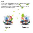 thumbnail image 2 of red Acrylic Rooster With A Group Of Chicks Home Living Room Foyer Study Display Cabinet Desktop Decoration Red, 2 of 8