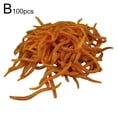 thumbnail image 1 of 50/100Pcs Silicone Red Worm Soft Lures Earthworm Rubber Baits Shrimp Bass E0M3, 1 of 9
