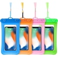 thumbnail image 1 of 4 Piece Floatable Waterproof Phone Pouch Floating Waterproof Cell Phone Case Universal Cellphone Dry Bag Case with Lanyard for Smartphone up to 6.5 Inch, 1 of 5