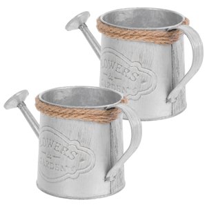 UPOUART 2Pack Rustic Metal Watering Can for .07x3.65x3.14 in