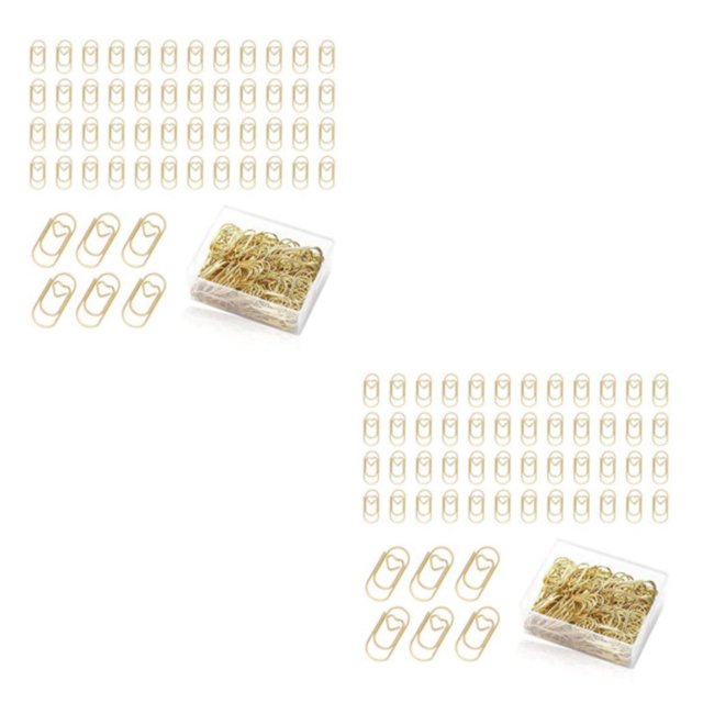 Decodeary 130 Pcs/ensemble Documents avec Ces Trombones Pinces à Signets Exquises 2Ensemble