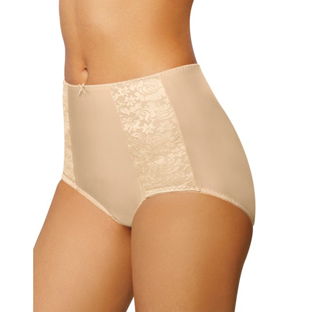 Bali Womens Double Support Brief, 7, Soft Taupe