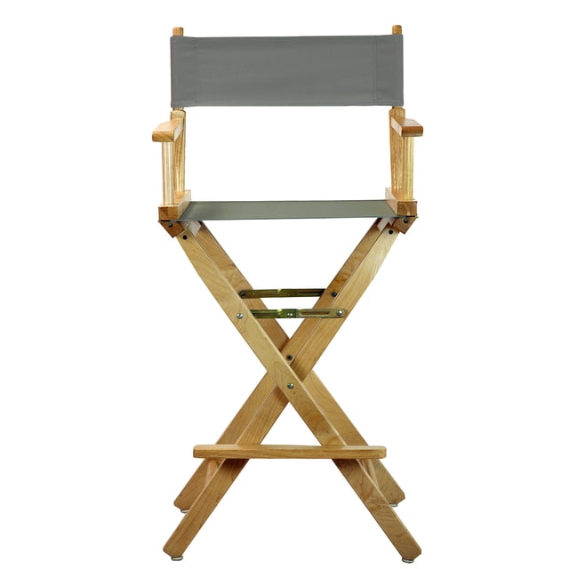Chaise de Réalisateur 30 Pouces Cadre Naturel - Toile Grise