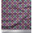 thumbnail image 1 of Soimoi Rayon Fabric Floral Mandala Print Fabric by The Yard 56 Inch Wide, 1 of 3
