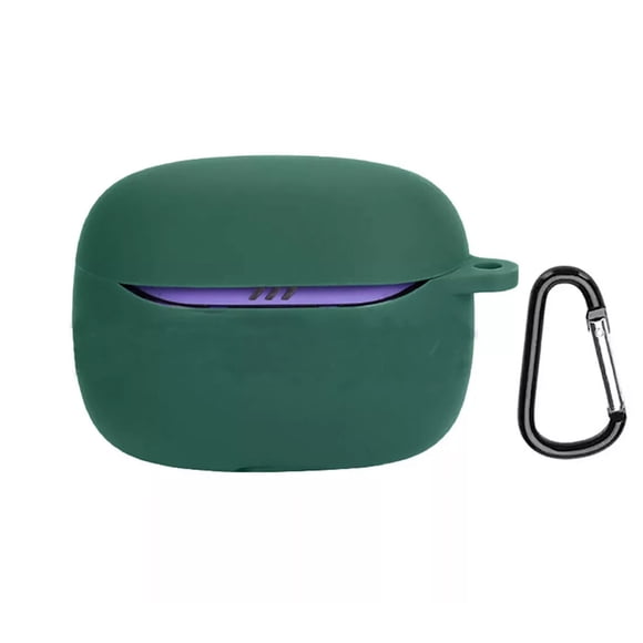 GadgetCom Étui de Remplacement Compatible avec JBL Tune Beam 2, Étui en Silicone Antichoc Pochette pour Écouteurs avec Mousqueton