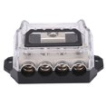 thumbnail image 2 of ANGGREK Power Distribution Block,Ground Distributor Connecting Block,Power Distribution Block 0 Gauge To 4 Gauge Ground Wire Splitter Audio Distributor For Cars Boats, 2 of 8
