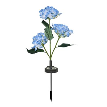 Ohufall Solar Three-Headed Embroidered Simulation Flower Outdoor Courtyard Floor Lamp with solar lights outdoor outdoor solar light
