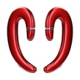 thumbnail image 1 of Bluetooth Ear Hook Calling Hands Free Built in Mic Low Latency for Office Red, 1 of 8