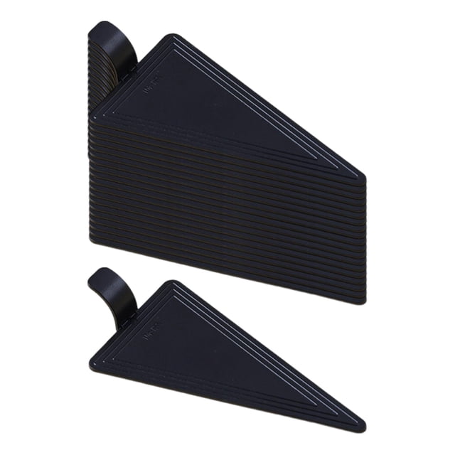 Luzkey 20 Pieces Pastry Boards with Handle Appetizers Display Tray Accessory for Sweet Treats Presentation Multipurpose Cake Spade Triangle