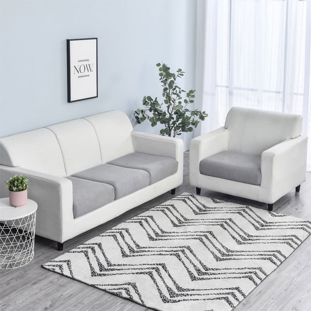 Sofa Sets for Living Room 3 Piece Cushion Sofa Seat Cover Tightly Wrapped Protection Plush Fiber Living Room 3 Piece Living Room Set Cushion Covers for Living Room Sofa Seat Cushion Covers