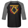 thumbnail image 1 of Twisted Sister Logo Vintage TS Vintage Noir Chiné Raglan T-Shirt, 1 of 2