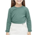 thumbnail image 1 of SERTG Chandail à Col Roulé/col Rond Manches Longues Chaud pour Enfants Unisexe Chandail de Base Couche de Base pour Enfant et Enfant (Vert1,2 Ans), 1 of 6