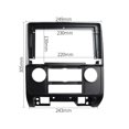 thumbnail image 3 of 9 Inch Car Stereo Meter Kit Installation Frame Fascia Panel For Ford Escape For Mazda Tribute For Mercury Mariner 2008-2012, Radio Mounting Trim Bezel For Android Touchscreen Player, 3 of 5