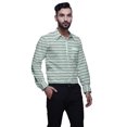 thumbnail image 3 of BESTMAN Chemise Décontractée Imprimée pour Hommes Coupe Ajustée à Boutons Manches Longues, 3 of 5