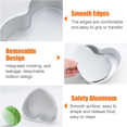 thumbnail image 1 of 8 Inch Heart Shaped Cake Pan, Aluminium Heart Cake Tin,Non-Stick Springform Baking Pan Mould for Making Cakes, 1 of 6