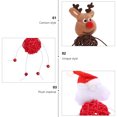 thumbnail image 3 of 2Pcs Pet Cat Plush Toys Interactive Toy Christmas Doll Plaything with Rattan Ball, 3 of 7