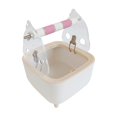 thumbnail image 4 of yingyy Smart Parrot Toilet Stand With Waste Bin And Perch For Interactive Training Versatile At Home To Clean Pink, 4 of 6