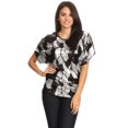 thumbnail image 1 of Haut Blouse de Soirée à Paillettes à Manches Dolman Coupe Ample pour Femmes, 1 of 1
