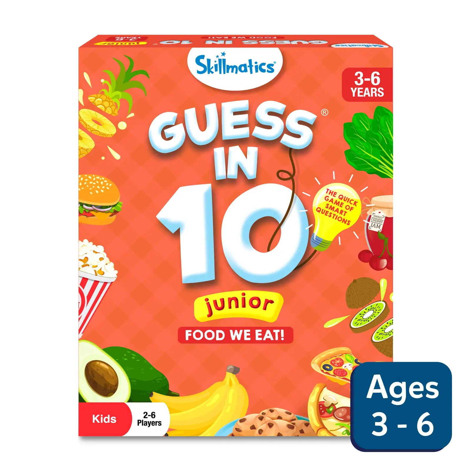 Skillmatics Guess in 10 Junior: Food We Eat! | Trivia card game (ages 3-6)