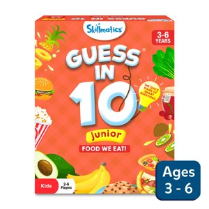 Skillmatics Guess in 10 Junior: Food We Eat! | Trivia card game (ages 3-6)