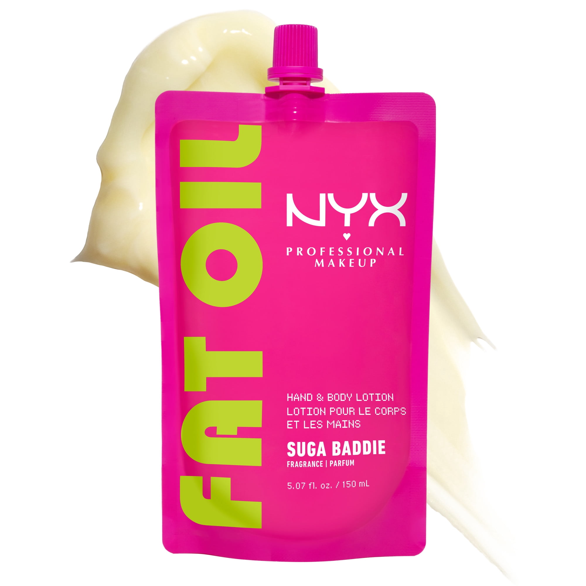 NYX Professional Makeup Lotion Fat Oil Hydrat. 24 h Légère, Suga Baddie