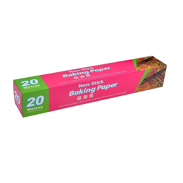 Baking Parchment Paper | Oven-Safe Non-Stick Sheet for Baking, Roasting & BBQ | 200g Roll of Greaseproof & Heat-Resistant Liner for Home Kitchen Cooking