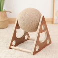 thumbnail image 3 of Cat Toy Interactive Cat Scratcher Board Kitten Sisal Rope Ball Scratch Paws Pet Grinding Scratching Cats For Scratcher Toys Size L, 3 of 5