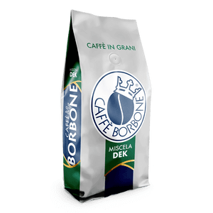 Caffe Borbone Miscela DEK 1 Kg sac de grains de café entiers DECAFFEINATED - (Intensité 9/10)