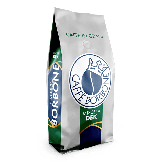 Caffe Borbone Miscela DEK Grains de Café Entiers Décaféinés, 1 kg